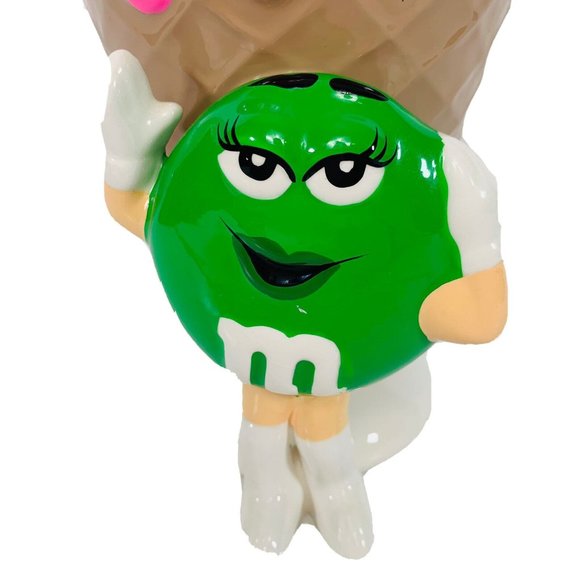 Vintage Mrs Green M&M Ice Cream Cone Ceramic Parfait ￼Birthday Kitschy ￼Dish ‘80 - Picture 2 of 11